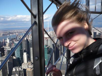 haarpflege auf dem empire state building