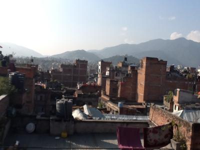 Blick aus dem Hotel auf Kathmandu