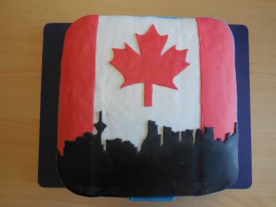 most awesome Canada cake ever!! (Danke, Enja! :D)