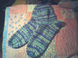 Meine ersten Opal Socken Gr. 40 f?r meinen Cousin.