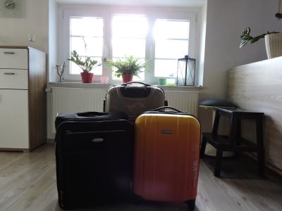 Die Koffer bei Abreise