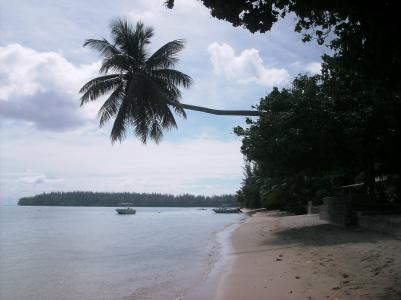 Strand vom Camping Moorea II Strand vom Camping Moorea II