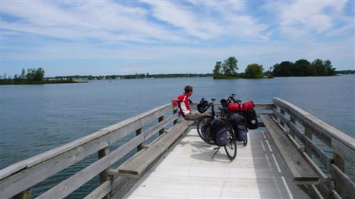 An meinem Geburtstag: Crystal Lake in Crystal, Michigan
