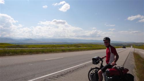 Interstate mit schoenem, breitem Seitenstreifen