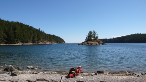 Mittagspause an einem einsamen Strand