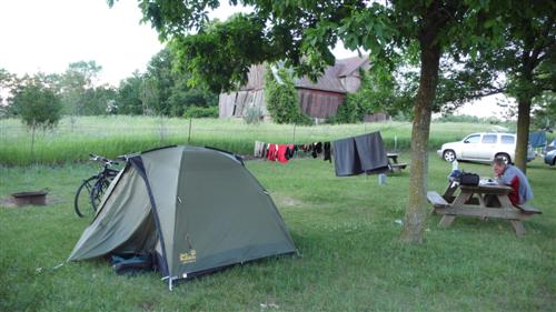 Unser letzter Campingplatz, ehe wir Michigan verlassen