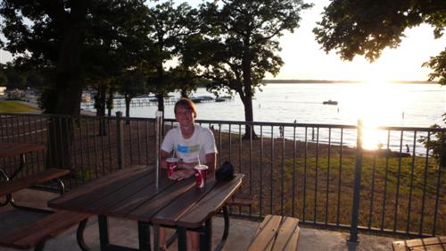 Abends in Arnolds Park am Lake Okoboji, Iowa
