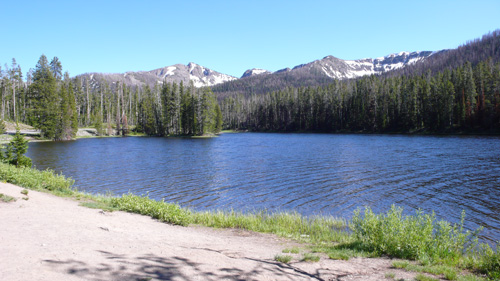 Der Sylvan Lake, bereits im Yellowstone Park.