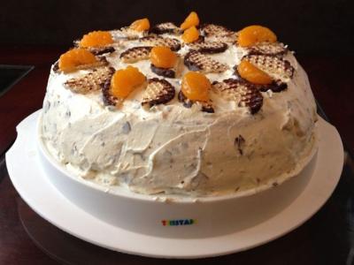 Schokokusstorte mit Mandarinen