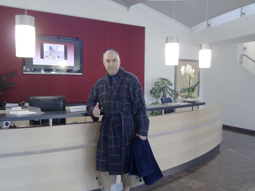 Heute Morgen bei meinem Arbeitgeber an der Rezeption Heute Morgen bei meinem Arbeitgeber an der Rezeption