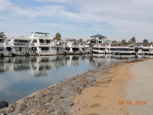 Yachts in Mildura Docks