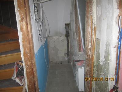 OG-WC nach Abriss OG-WC nach Abriss