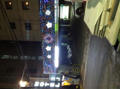 Hier sieht man den Eingang von meinem Hotel...er war sehr geschmackvoll und hat stark geblinkt...es waren ordentliches Haus, welches seine Zimmer auch gerne mal stundenweise vermietete..ich f&uuml;hlte mich dort wohl...auch ohne Tageslicht, daf&uuml;r mit Badewanne...was man halt so braucht in so einem Etablissement.