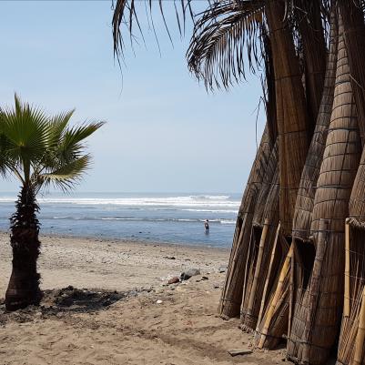 Huanchaco typical boat