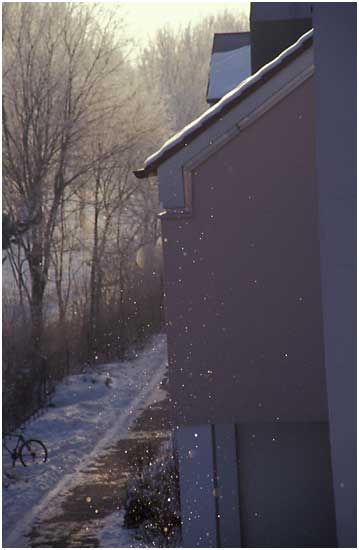 Einst, im letzten Winter, gefror die Feuchtigkeit in der Luft zu Kristallen und glitzerte für ein paar Minuten in der Morgensonne