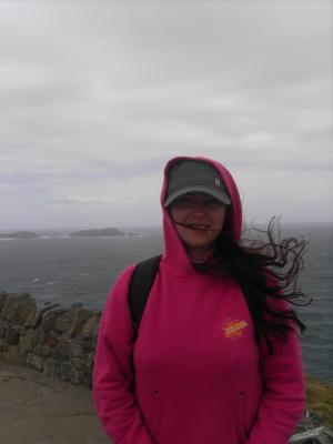 Ich am Cape Reinga. Echt windig.