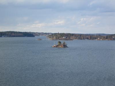 Inselchen an der Kueste vor Stockholm