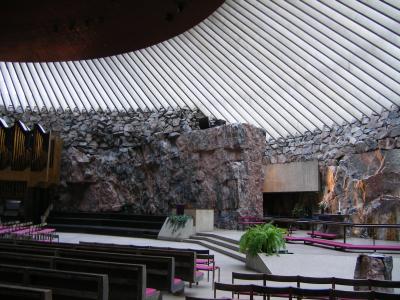 Die Temppeliaukio-Kirche in Helsinki