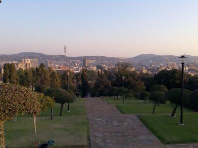 Blick vom Union Building hinunter auf Pretoria