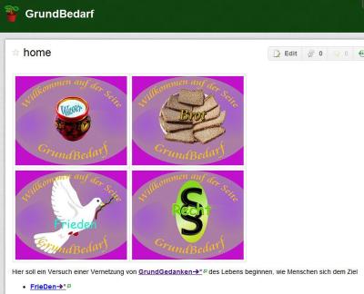 Home_Seite des Wikis "GrundBedarf"