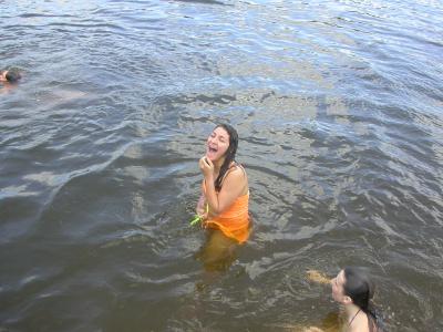 deedee in the water, after that philip (of course) :P threw me.