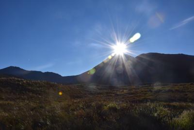 Die Sonne hing am Anfang noch recht tief