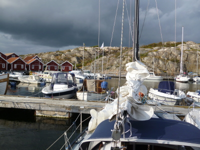 Typischer Hafen in den Sch&auml;ren