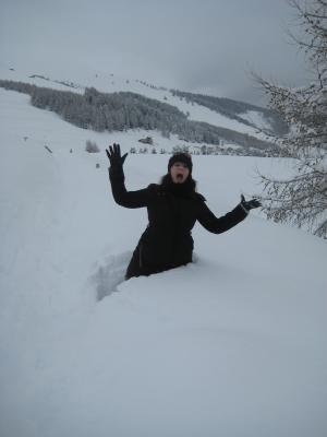 versunken im schnee :D