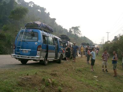 Auf der Fahrt von Luang Prabang nach Vang Vieng