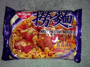 Nissin Stir Noodles - Spicy Garlic Flavour