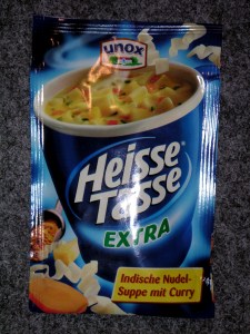 Unox Heisse Tasse - Indische Nudelsuppe mit Curry