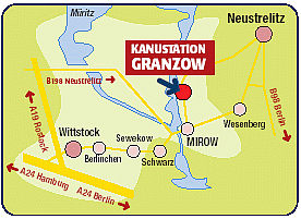 Anfahrtsskizze nach Granzow