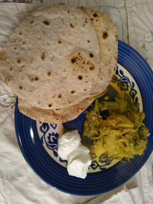 Chapatis mit Weißkohl
