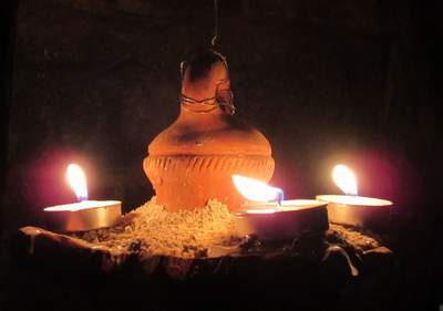 Diwali-Licht am India International Centre