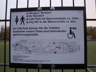 Schild im Görlitzer Park