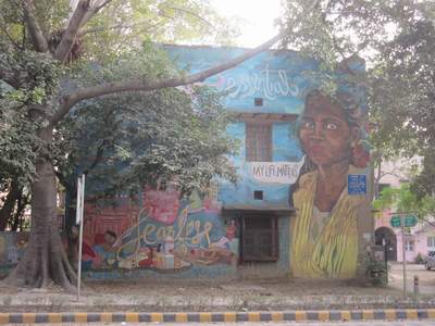 Mural in der Lodi Colony: My life matters