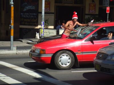 Weihnachtsmann in Sydney