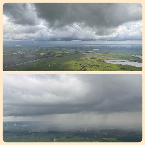 Wolkensituation an der K&uuml;stenlinie