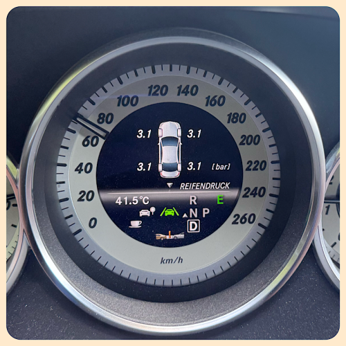 Das Thermometer zeigt 41,5°C an