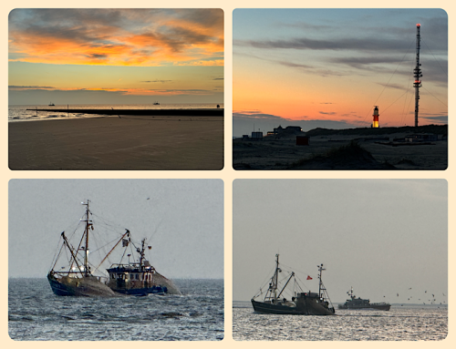 Fischkutter im Sonnenuntergang Fischkutter im Sonnenuntergang