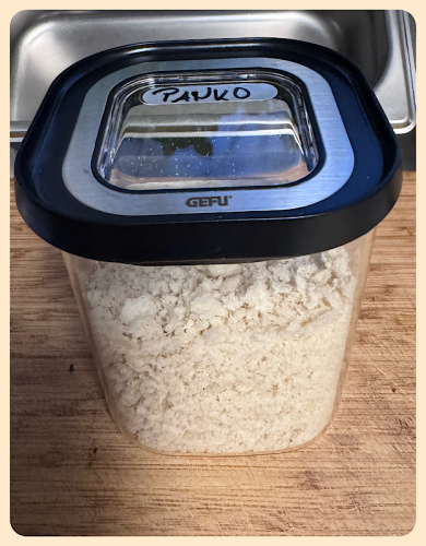 Panko im Vorratsglas Panko im Vorratsglas