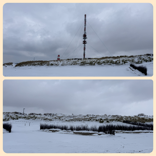 Der Strand in schwarz-weiß 