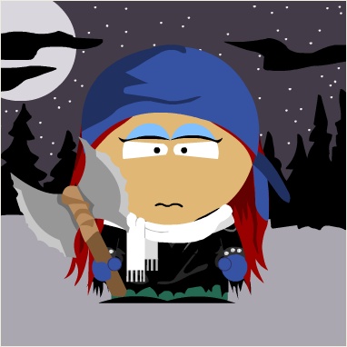 Sonja als Southparkmännchen