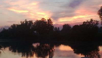 Sonnenuntergang auf der Stella.