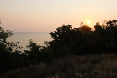 Sonnenuntergang auf der Esplanade in Darwin