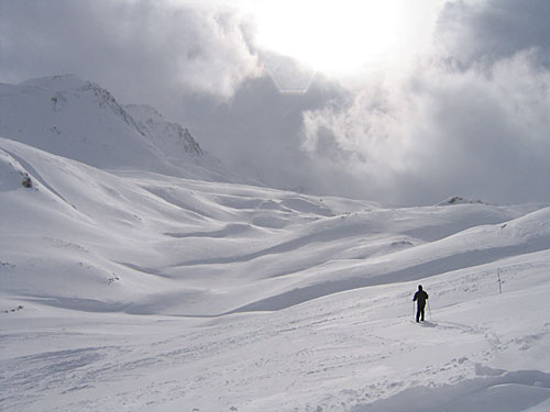 Tignes, piste Genepis