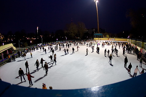 Eislaufbahn Planten un Blomen ..