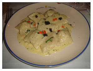 ravioli with fish