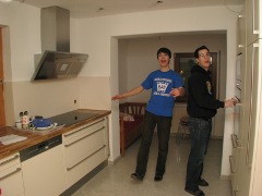 the new kitchen