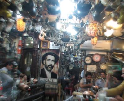 tea house in the bazaar of Isfahan